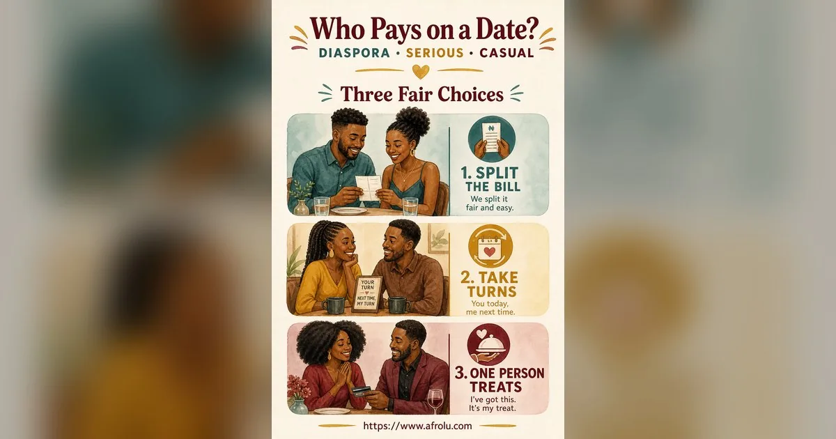 Who Pays on a Date? A Clear Guide to Budget, Offers and No Obligation for Diaspora Daters: Intent-first in Casual-But-Honest Dating: Afrolu nearby concept comparison