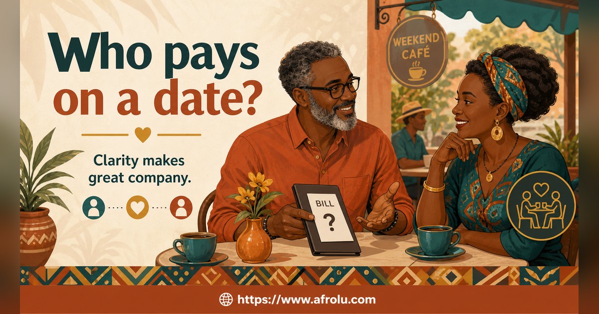 Who Pays on a Date? A Clear Guide to Budget, Offers and No Obligation for Late Entrants: Clarity-first in Weekend-First Dating: Afrolu overview illustration
