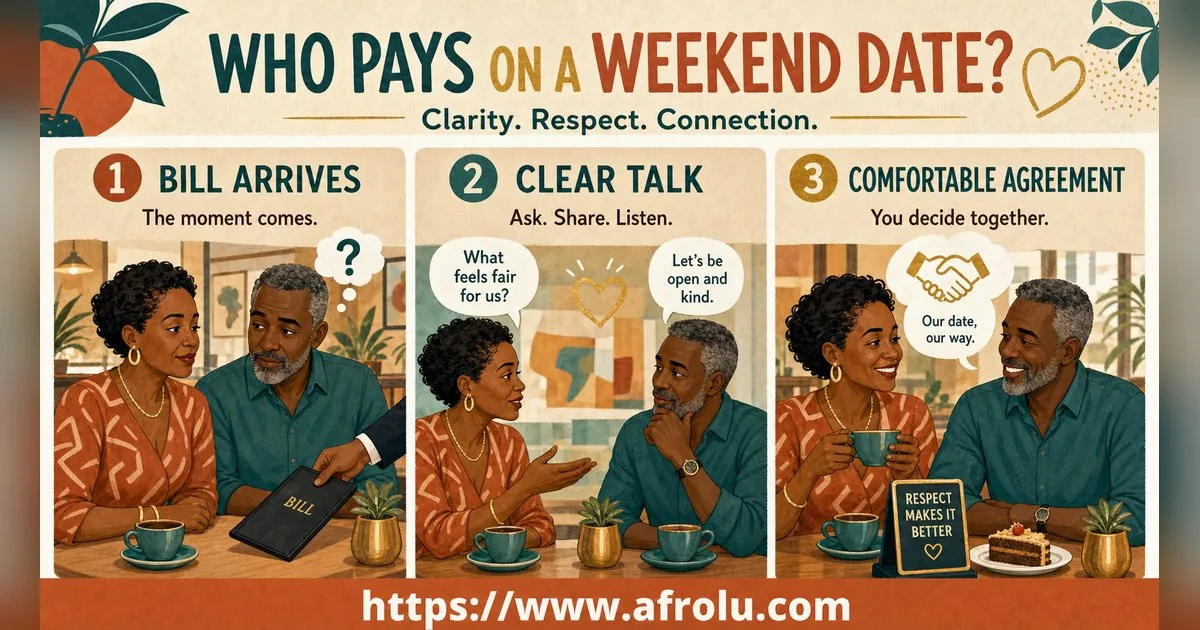 Who Pays on a Date? A Clear Guide to Budget, Offers and No Obligation for Late Entrants: Clarity-first in Weekend-First Dating: Afrolu real-life scene