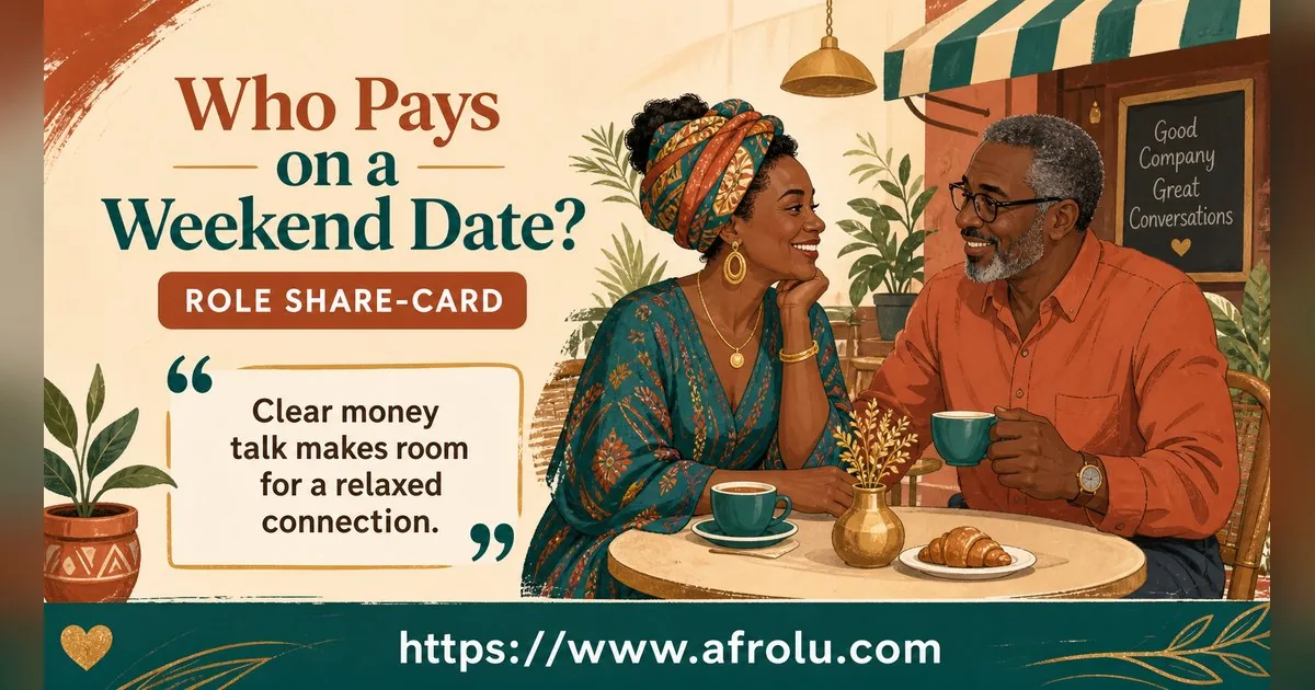 Who Pays on a Date? A Clear Guide to Budget, Offers and No Obligation for Late Entrants: Clarity-first in Weekend-First Dating: Afrolu shareable reminder