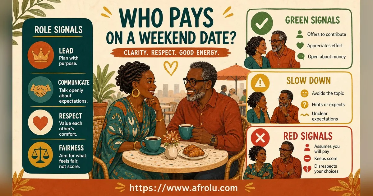 Who Pays on a Date? A Clear Guide to Budget, Offers and No Obligation for Late Entrants: Clarity-first in Weekend-First Dating: Afrolu signal checklist