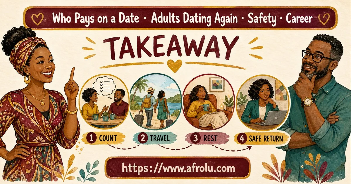Who Pays on a Date? A Clear Guide to Budget, Offers and No Obligation for Late Entrants: Safety-first in Career-Heavy Seasons: Afrolu practical takeaway