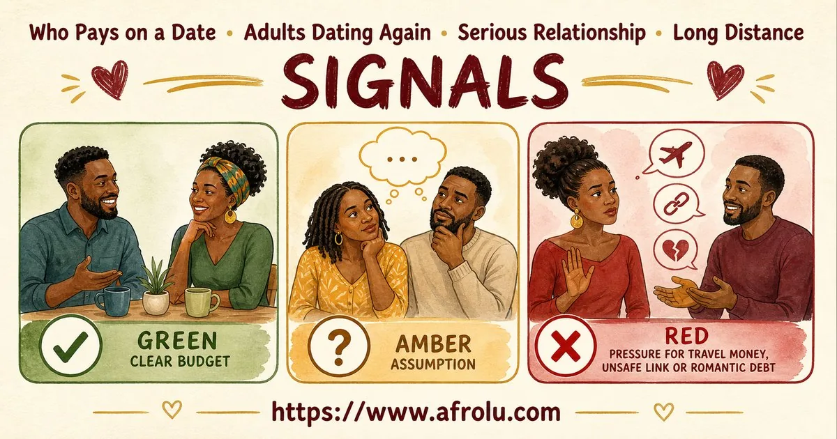 Who Pays on a Date? A Clear Guide to Budget, Offers and No Obligation for Late Entrants: Intent-first in Distance-Aware Dating: Afrolu signal checklist