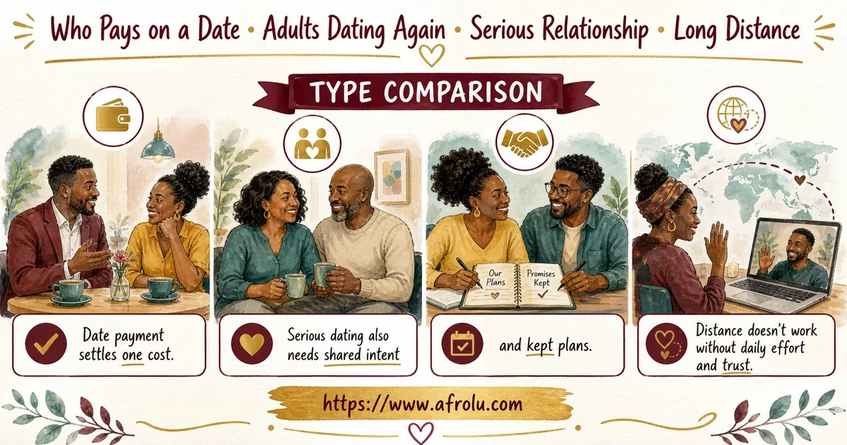 Who Pays on a Date? A Clear Guide to Budget, Offers and No Obligation for Late Entrants: Intent-first in Distance-Aware Dating: Afrolu nearby concept comparison