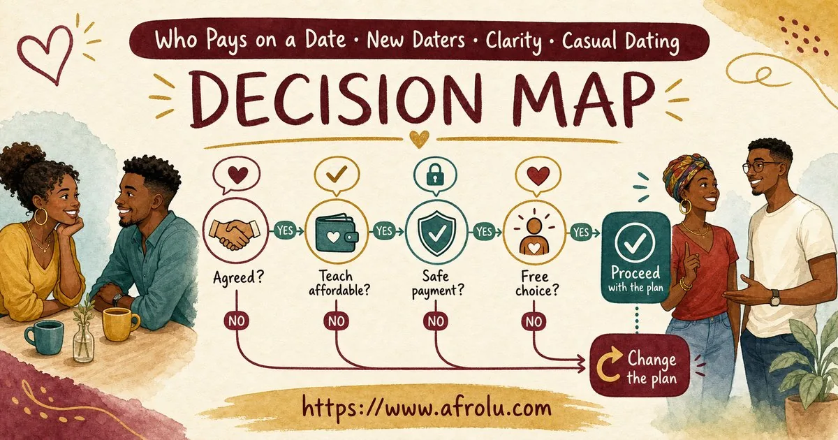 Who Pays on a Date? A Clear Guide to Budget, Offers and No Obligation for New Relationship Starters: Clarity-first in Casual-But-Honest Dating: Afrolu decision path
