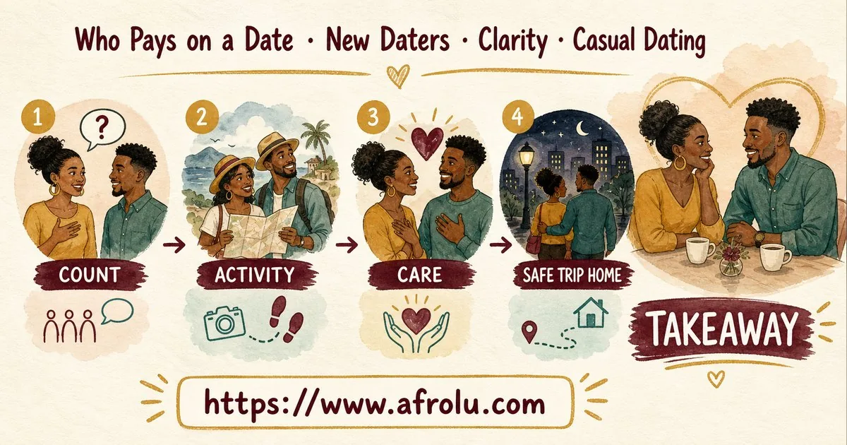 Who Pays on a Date? A Clear Guide to Budget, Offers and No Obligation for New Relationship Starters: Clarity-first in Casual-But-Honest Dating: Afrolu practical takeaway