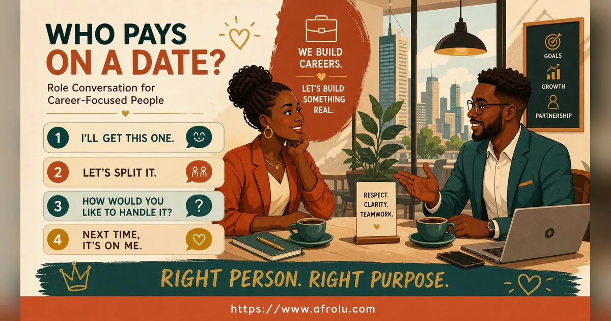 Who Pays on a Date? A Clear Guide to Budget, Offers and No Obligation for New Relationship Starters: Intent-first in Career-Heavy Seasons: Afrolu conversation example