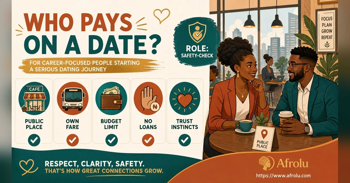 Who Pays on a Date? A Clear Guide to Budget, Offers and No Obligation for New Relationship Starters: Intent-first in Career-Heavy Seasons: Afrolu safety checklist