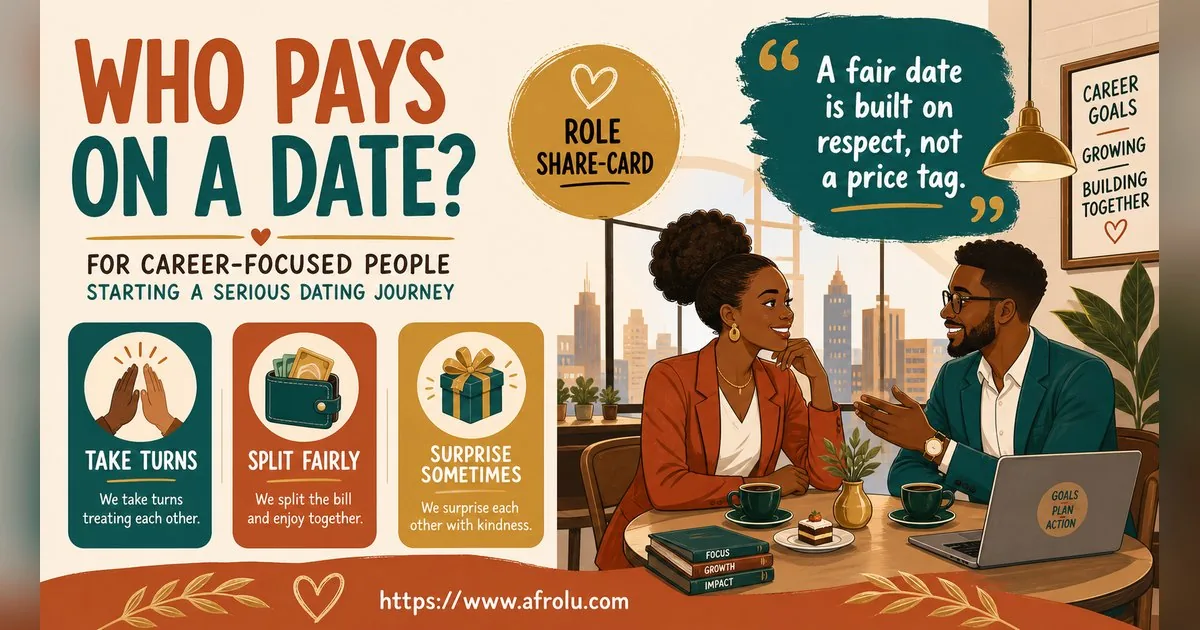Who Pays on a Date? A Clear Guide to Budget, Offers and No Obligation for New Relationship Starters: Intent-first in Career-Heavy Seasons: Afrolu shareable reminder