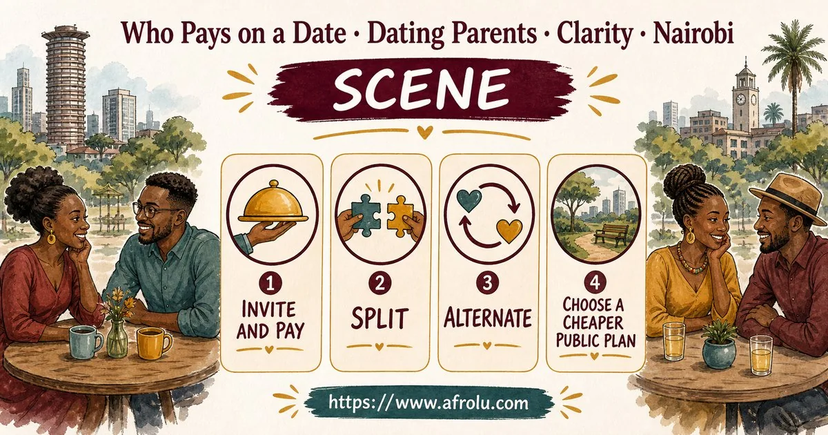 Who Pays on a Date? A Clear Guide to Budget, Offers and No Obligation for Parents Returning To Dating: Clarity-first in City Life: Afrolu real-life scene