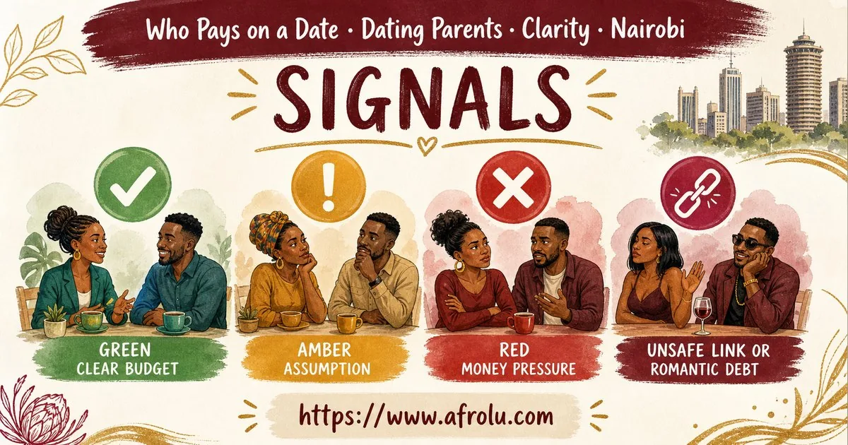 Who Pays on a Date? A Clear Guide to Budget, Offers and No Obligation for Parents Returning To Dating: Clarity-first in City Life: Afrolu signal checklist