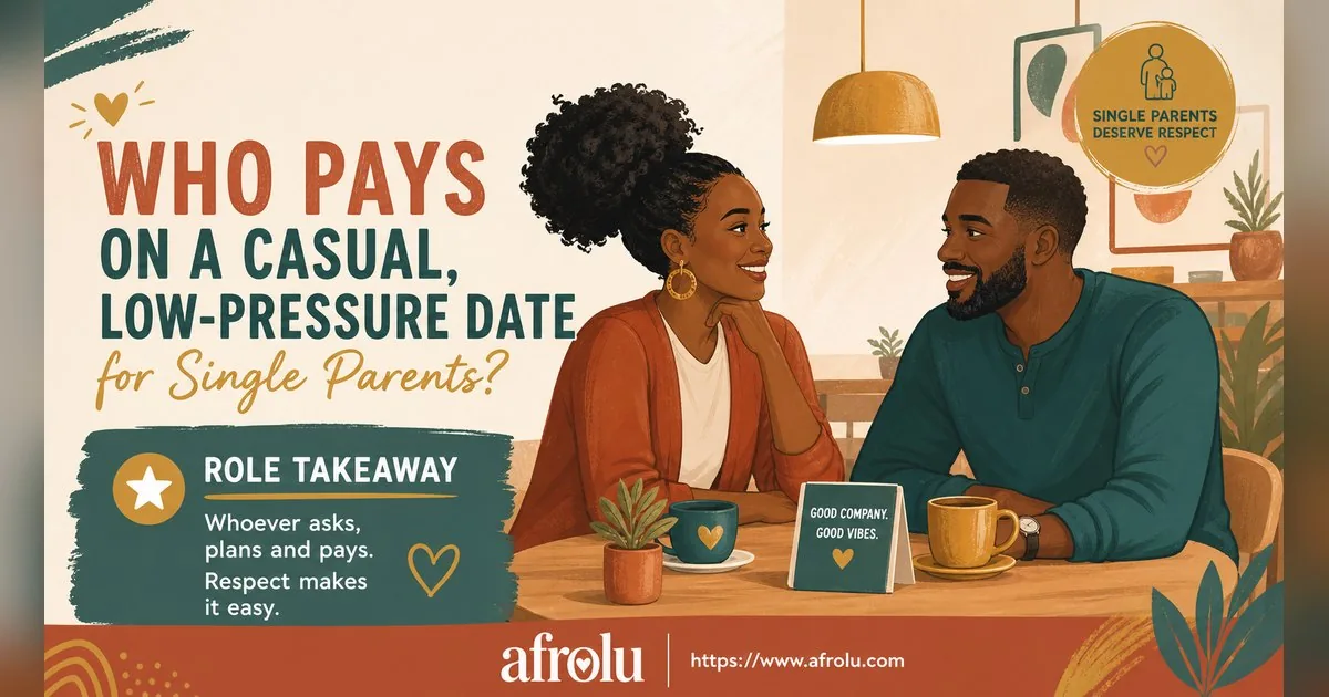 Who Pays on a Date? A Clear Guide to Budget, Offers and No Obligation for Parents Returning To Dating: Low-pressure in Casual-But-Honest Dating: Afrolu practical takeaway