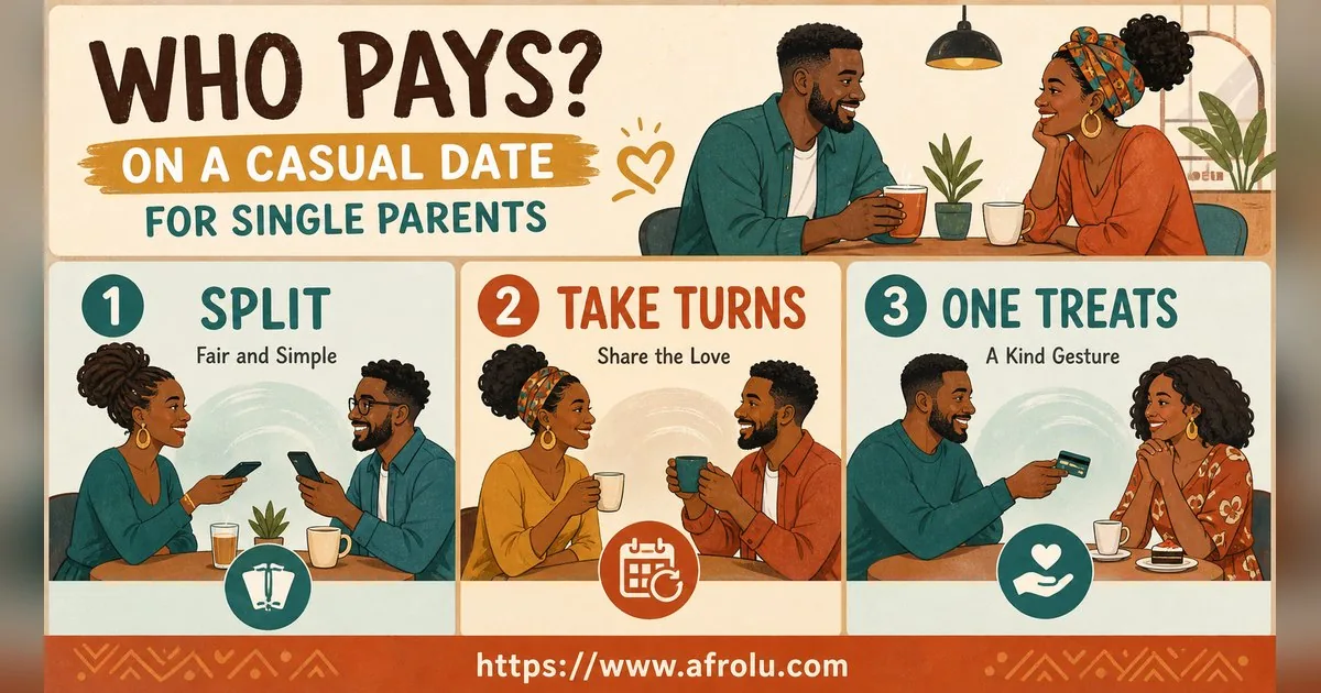 Who Pays on a Date? A Clear Guide to Budget, Offers and No Obligation for Parents Returning To Dating: Low-pressure in Casual-But-Honest Dating: Afrolu nearby concept comparison
