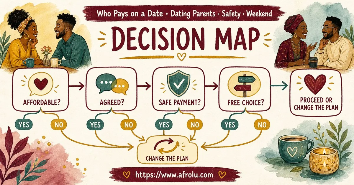 Who Pays on a Date? A Clear Guide to Budget, Offers and No Obligation for Parents Returning To Dating: Safety-first in Weekend-First Dating: Afrolu decision path