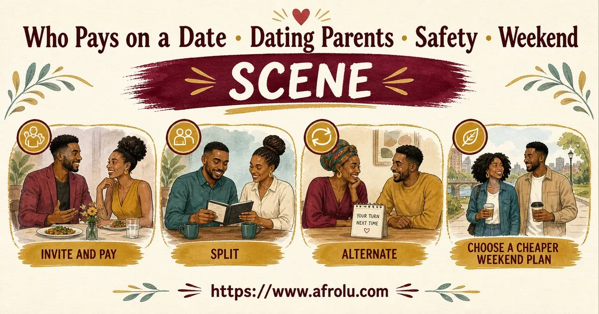 Who Pays on a Date? A Clear Guide to Budget, Offers and No Obligation for Parents Returning To Dating: Safety-first in Weekend-First Dating: Afrolu real-life scene