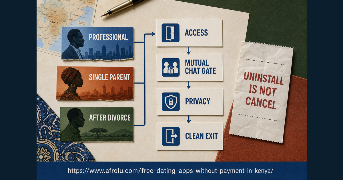 Kenya free dating account receipt tests access mutual chat privacy and clean exit and warns that uninstall is not cancellation