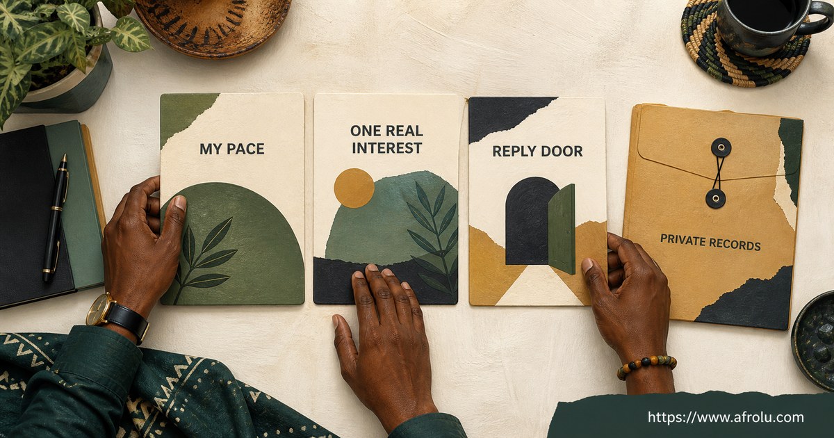 Kenyan adult writes an introvert dating profile with an observable pacing preference a specific interest and an easy reply door