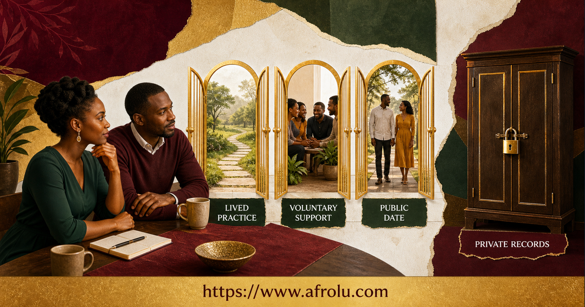 Catholic Kenyan adults separate broad lived faith from parish records family access and voluntary community support before a public date
