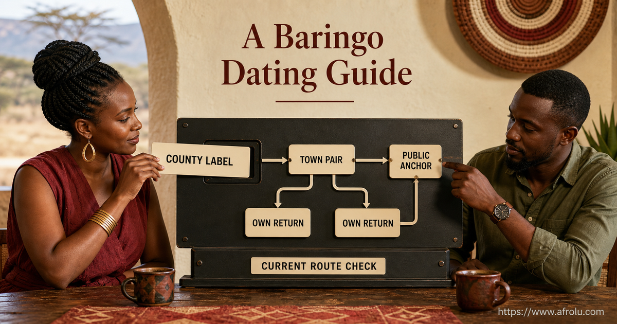 A Baringo county dating label enters a switchboard and becomes one named town pair public anchor and two independent return paths