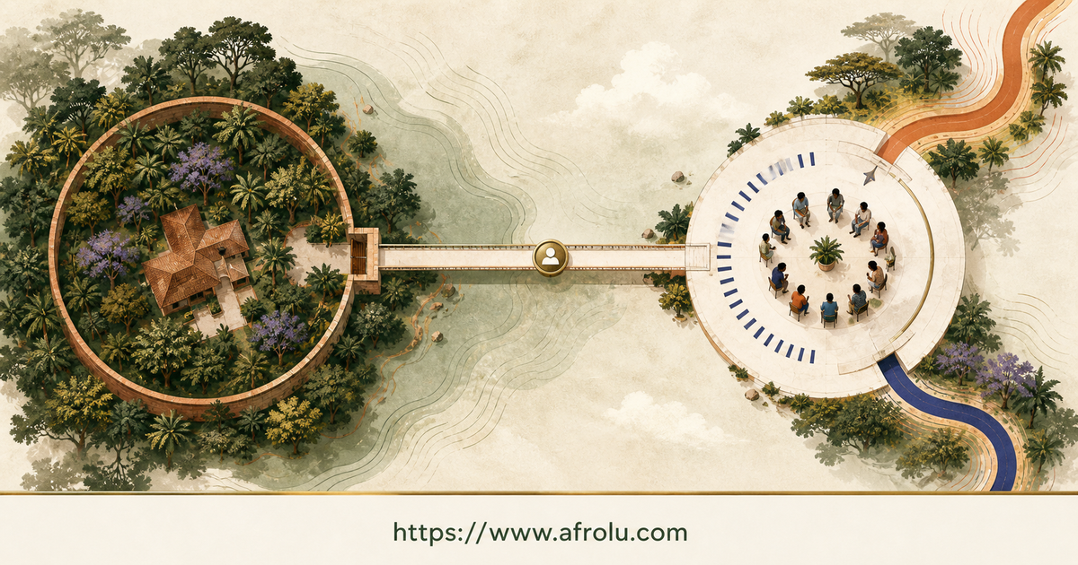 A Runda minimum-disclosure bridge carries one genuine interest from a private perimeter to a bounded public plan
