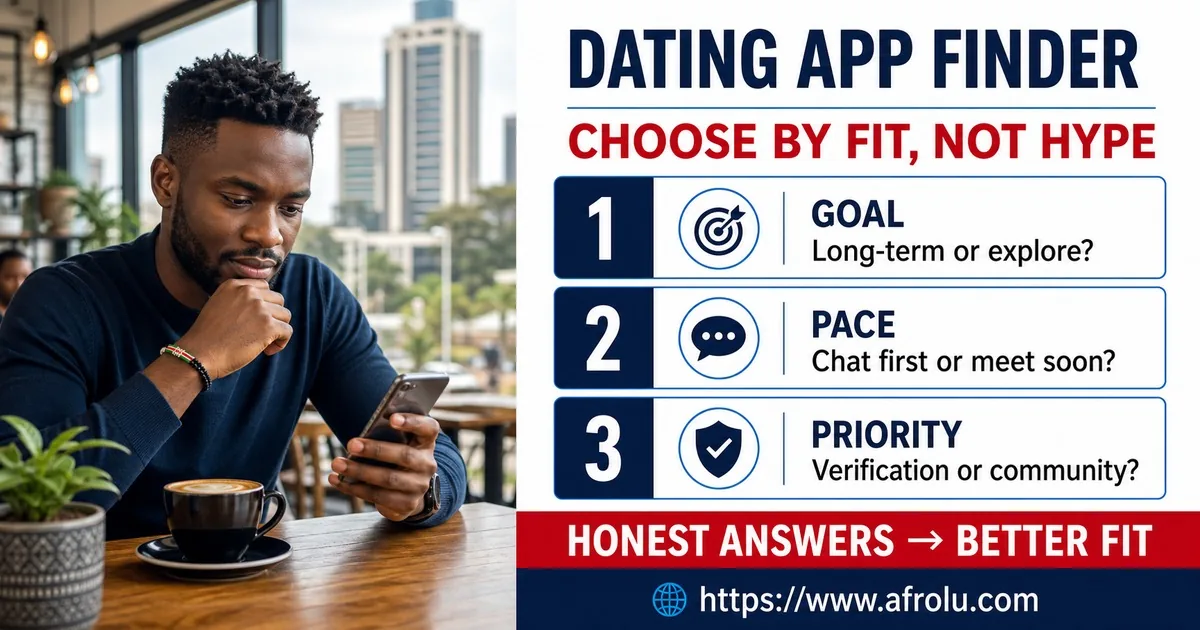 Dating app finder decision guide for goals, pace, and priorities