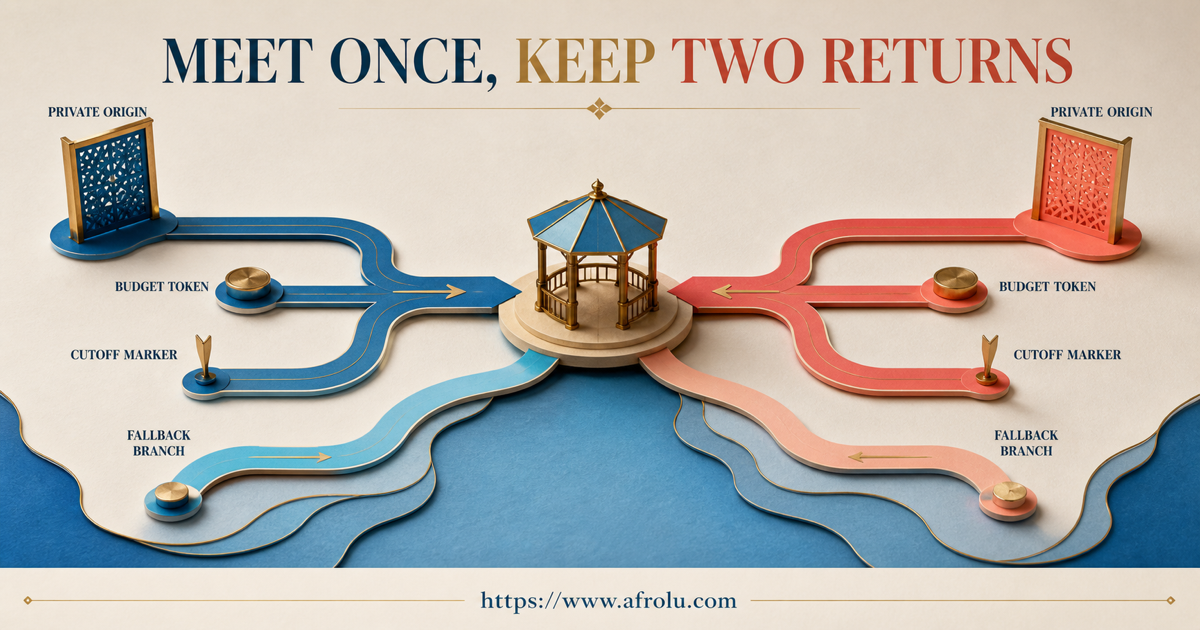 Preserve independent arrival and return routes.