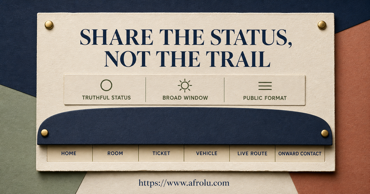 Ask enough about location to test feasibility without demanding access.