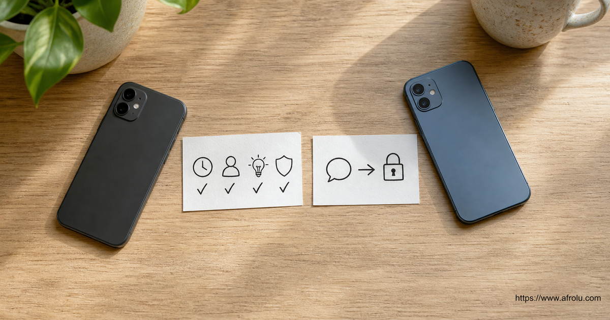 Two-phone call receipt separates video contact from identity and channel-change safety