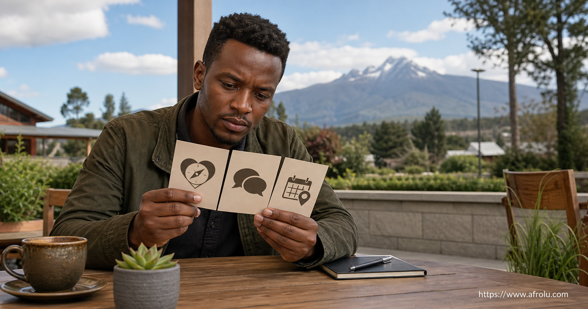 Nanyuki dater compares serious-intent signals across three privacy-safe profile cards