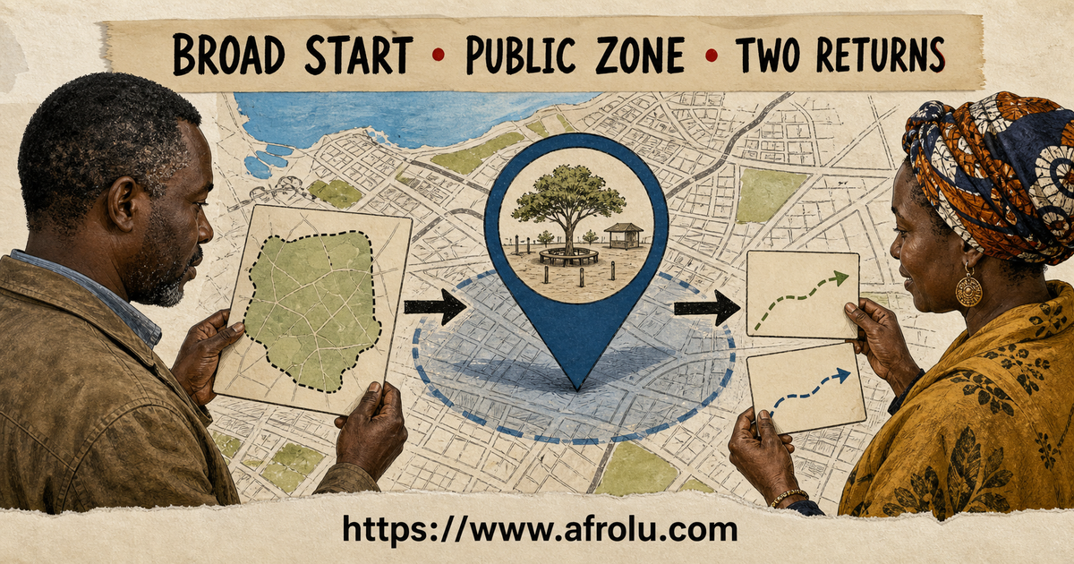 Two Nakuru adults replace an exact Naka home pin with a broad starting area public meeting zone and separate return notes