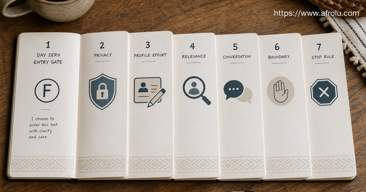 Kenyan Facebook user records product visibility privacy settings profile effort conversations and stop rule across a seven-day diary
