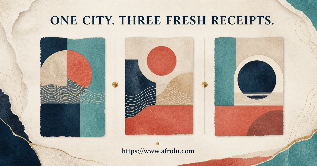 Three abstract evidence receipts for checking a Jeddah dating account, authority source and meeting route