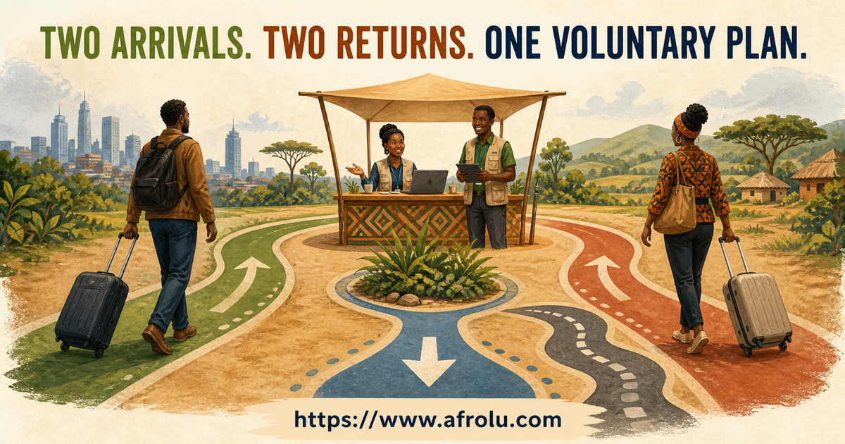 Give both adults independent routes from a public anchor.