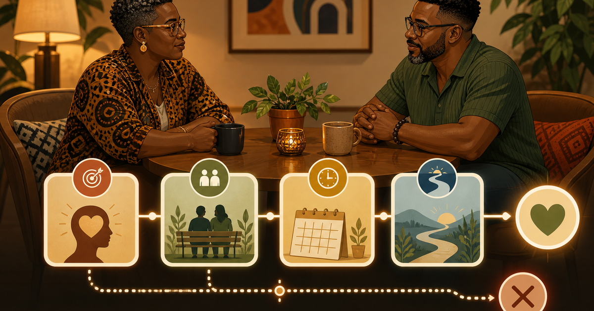 Conversation table for moving from casual to serious dating by mutual agreement