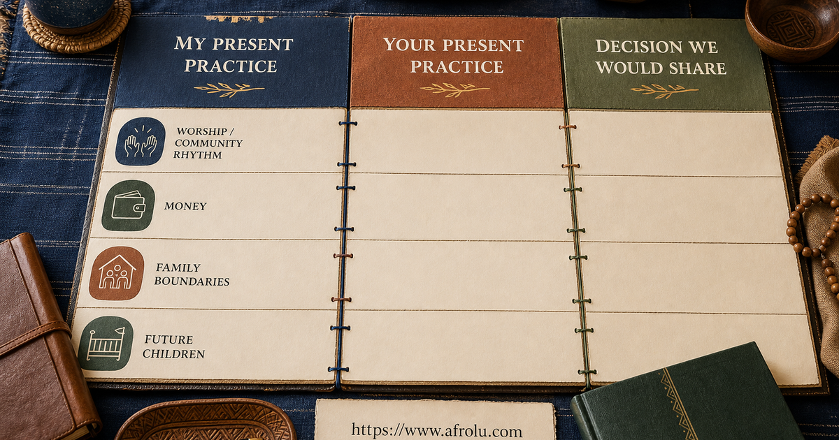 Christian dating table comparing present practices shared decisions and deal-breakers