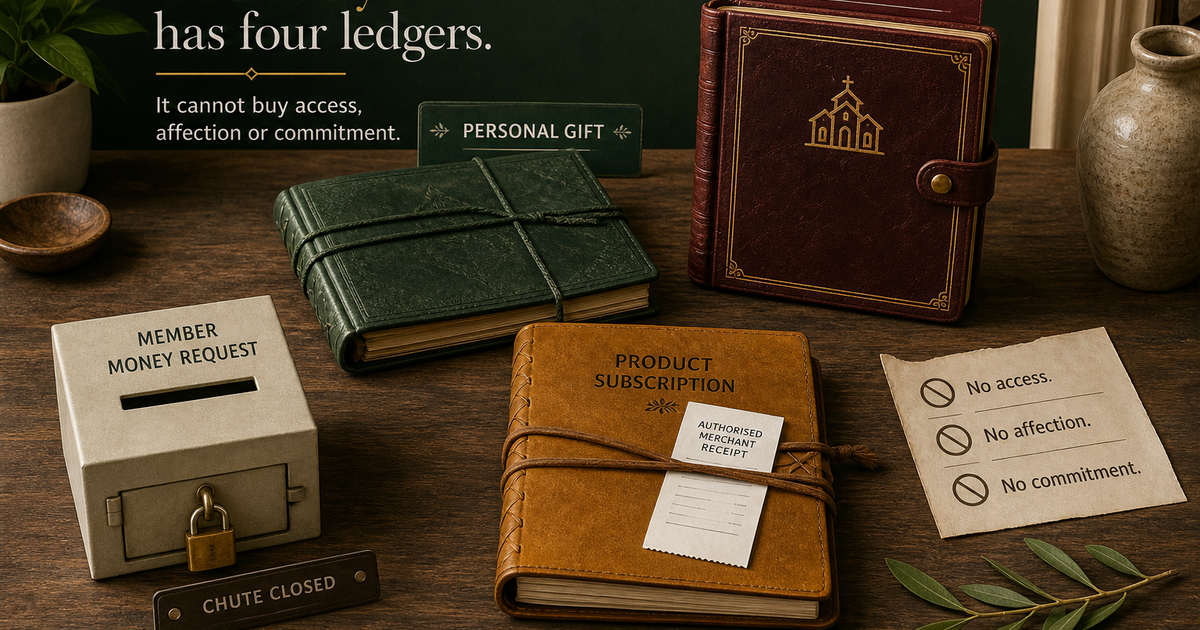 Christian dating money ledger separating gifts church service subscriptions and member requests