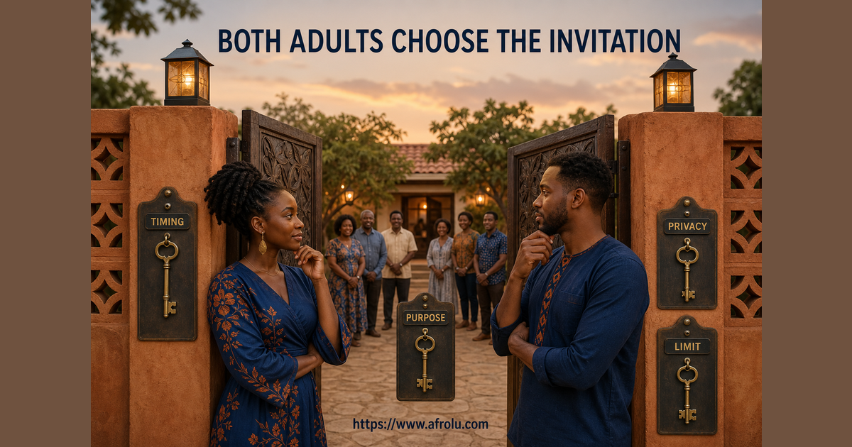 Keep family involvement behind mutual consent.