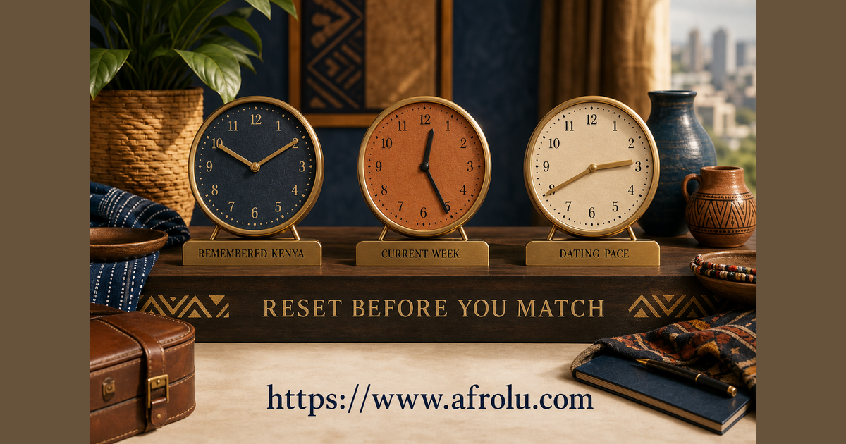 Three returnee clocks for remembered Kenya, current ordinary week and dating pace