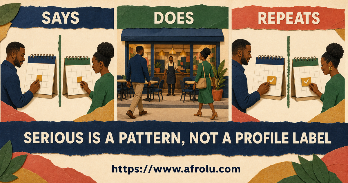 Two adults compare an ordinary-week pattern of communication, boundaries, public planning and independent returns without exchanging home details