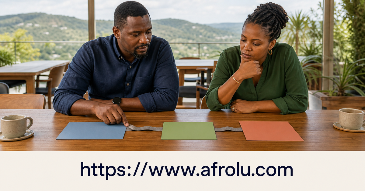 Two adults keep separate cards for Machakos city, Machakos County and a Nairobi travel corridor connected only by a removable route