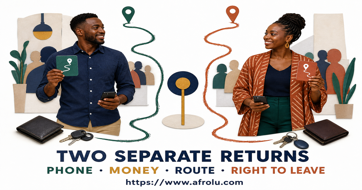 Two separate Nakuru return cards show independent phone, money, transport, fallback and right to leave