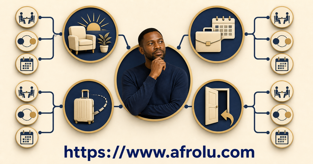 A Kenyan adult begins at a current-country marker and chooses local cross-border visitor or returnee dating routes