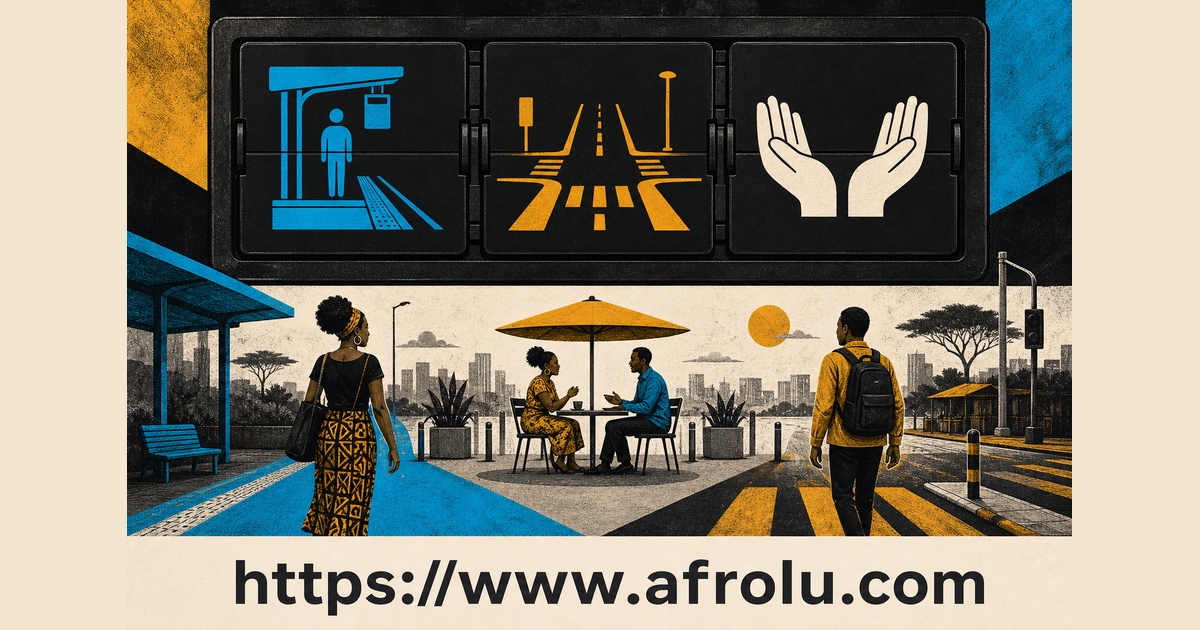 Syokimau station-day and road-day switchboard shows two adults choosing a current mode, public point and separate returns