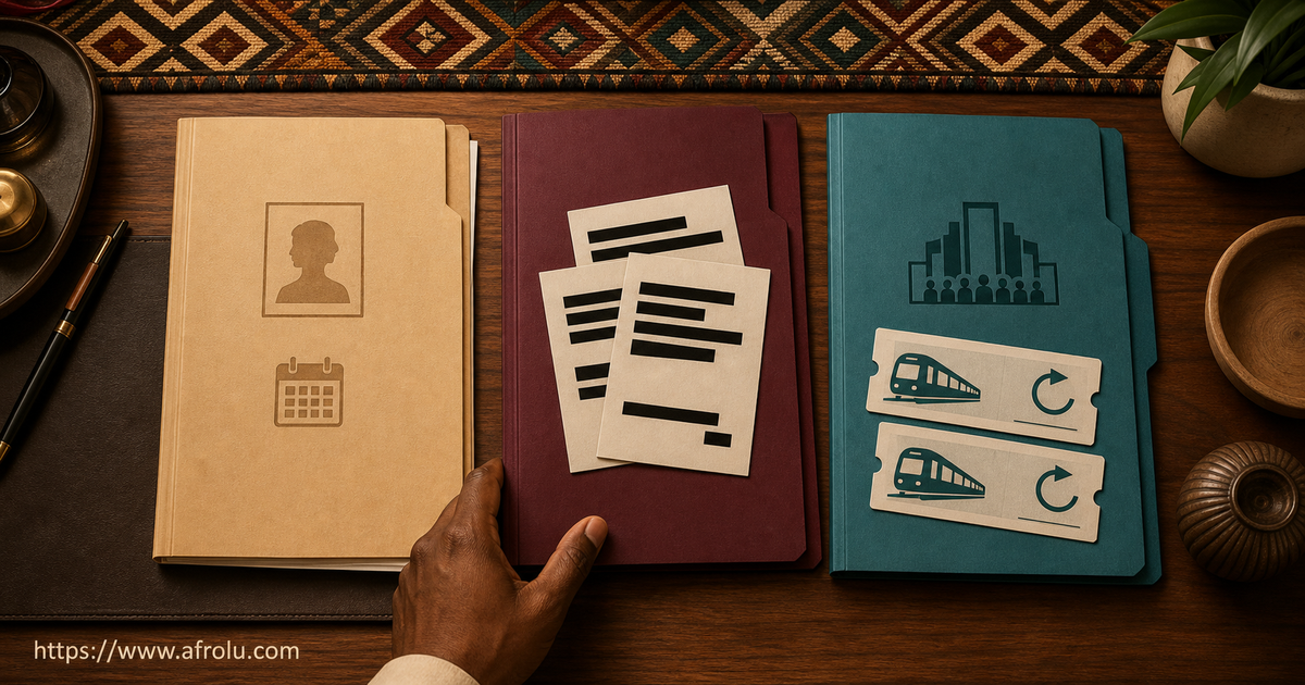Three Riyadh desk folders separate public adult profile facts, blacked-out private records, and a public plan with two returns