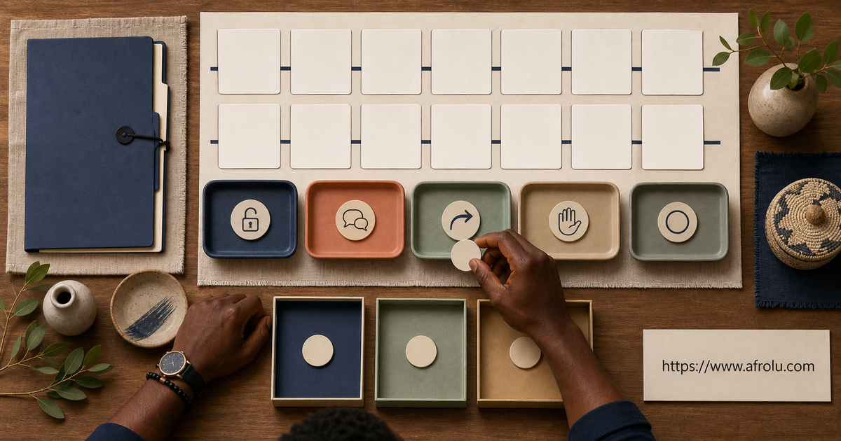 A fourteen-day one-product ledger records access, conversation, follow-through, boundary respect and a keep, switch or close decision