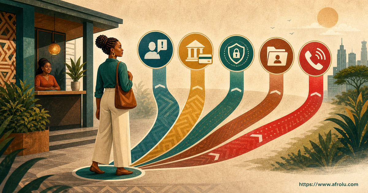 A Kenya first-date incident switchboard separates app reporting, money action, cyber or data concerns and immediate emergency help