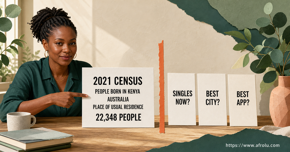 Adult Kenyan Australian woman separates a 2021 people born in Kenya Census count from singles city and app questions